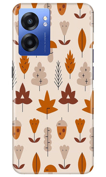 Leaf Pattern Art Mobile Back Case for Realme Narzo 50 5G  (Design - 132)