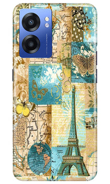 Travel Eiffel Tower Mobile Back Case for Realme Narzo 50 5G (Design - 175)