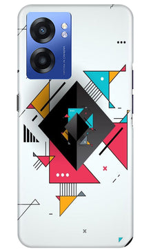 Diffrent Four Color Pattern Mobile Back Case for Realme Narzo 50 5G (Design - 244)