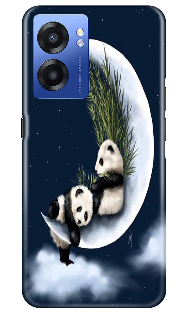 Panda Bear Mobile Back Case for Realme Narzo 50 5G (Design - 279)