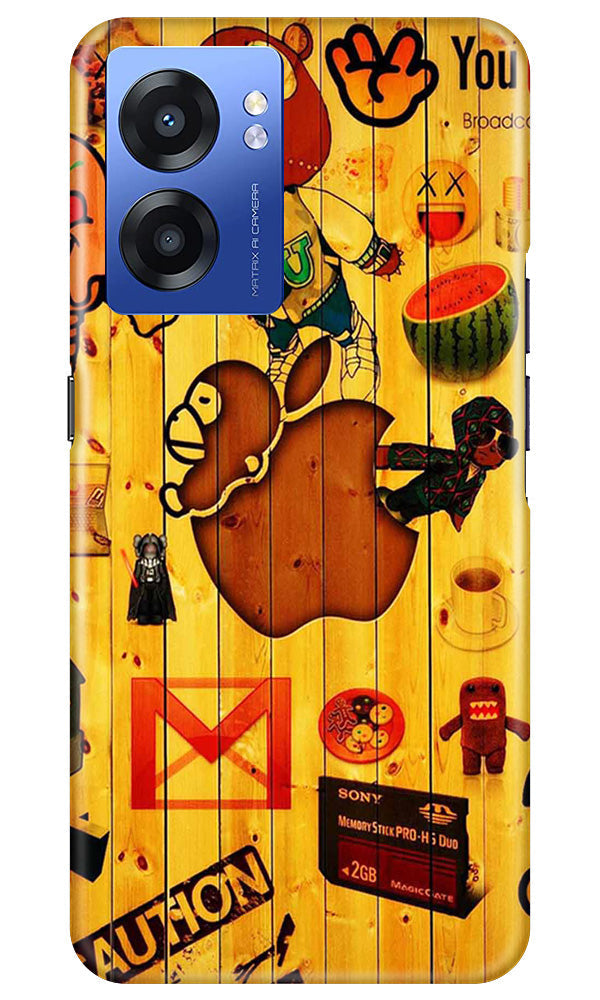 Wooden Texture Mobile Back Case for Realme Narzo 50 5G (Design - 326)
