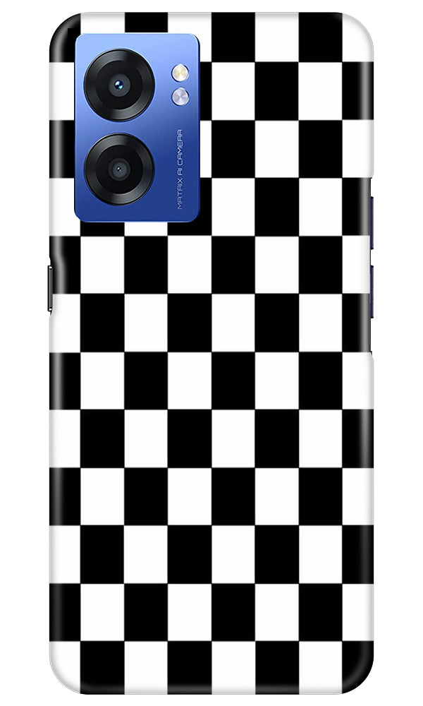 Black White Boxes Mobile Back Case for Realme Narzo 50 5G (Design - 331)