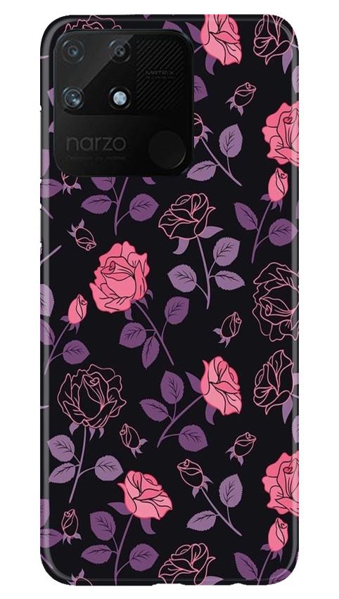 Rose Pattern Case for Realme Narzo 50A