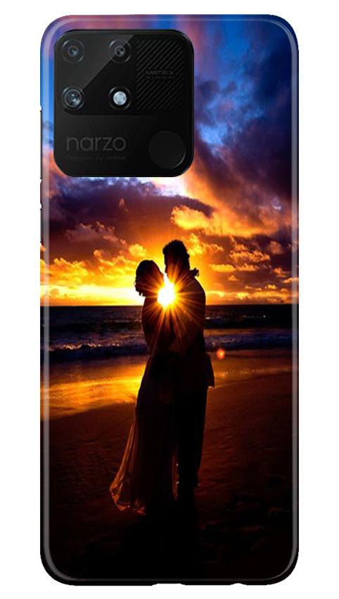 Couple Sea shore Case for Realme Narzo 50A