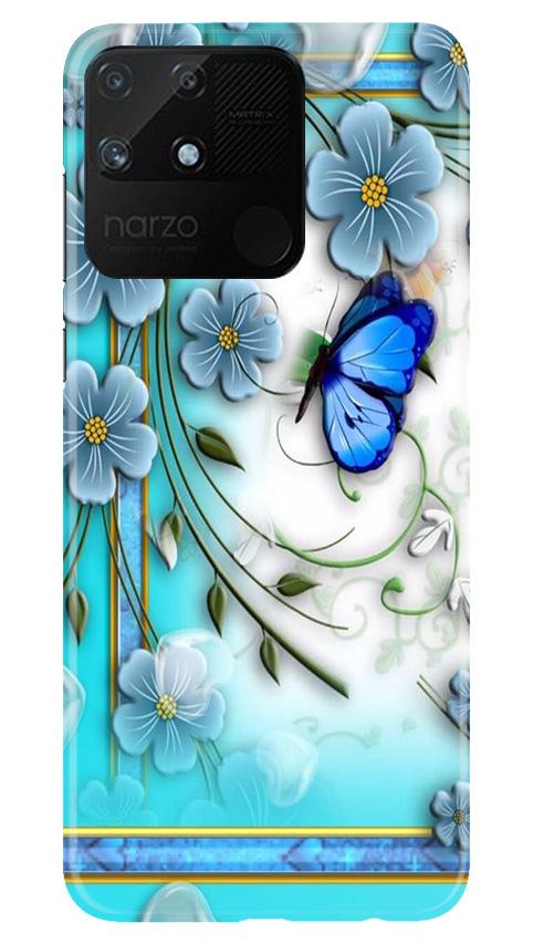Blue Butterfly Case for Realme Narzo 50A
