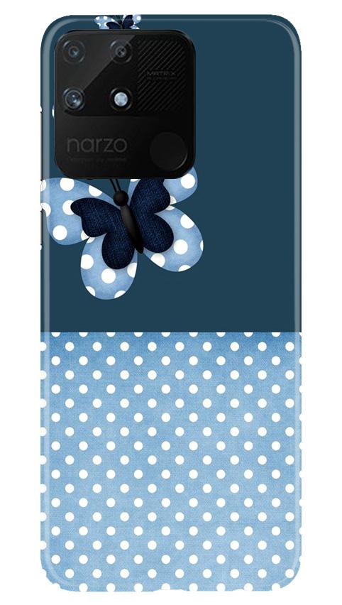 White dots Butterfly Case for Realme Narzo 50A