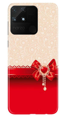 Gift Wrap3 Mobile Back Case for Realme Narzo 50A (Design - 36)