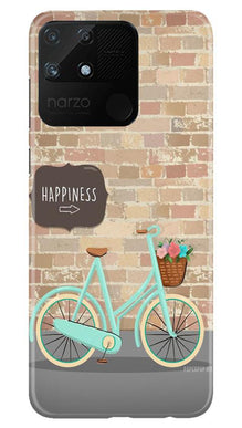 Happiness Mobile Back Case for Realme Narzo 50A (Design - 53)