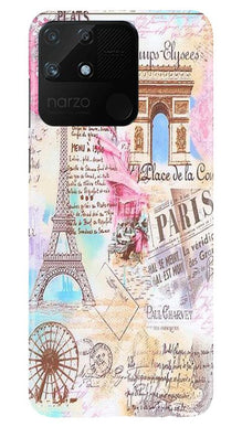 Paris Eiftel Tower Mobile Back Case for Realme Narzo 50A (Design - 54)