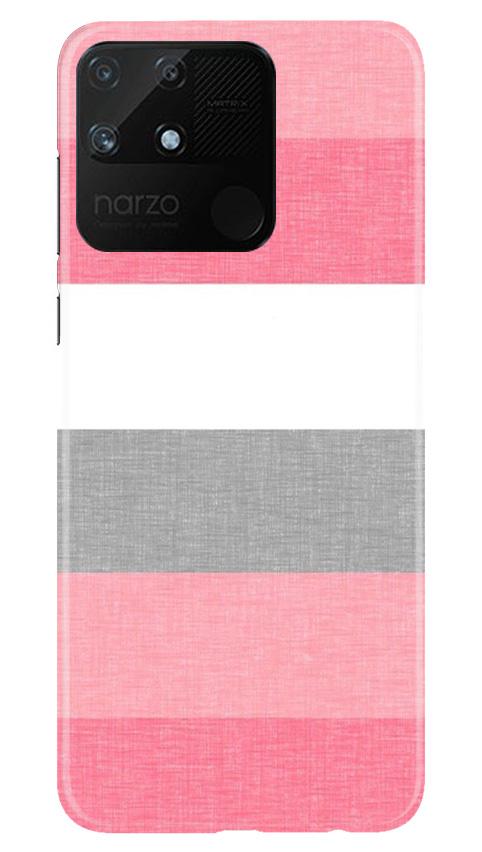 Pink white pattern Case for Realme Narzo 50A