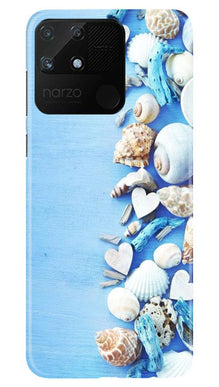 Sea Shells2 Mobile Back Case for Realme Narzo 50A (Design - 64)