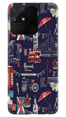 Love London Mobile Back Case for Realme Narzo 50A (Design - 75)