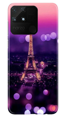 Eiffel Tower Mobile Back Case for Realme Narzo 50A (Design - 86)