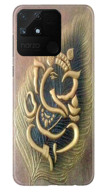 Lord Ganesha Mobile Back Case for Realme Narzo 50A (Design - 100)