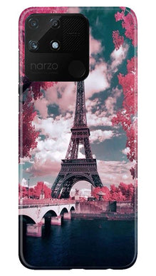 Eiffel Tower Mobile Back Case for Realme Narzo 50A  (Design - 101)