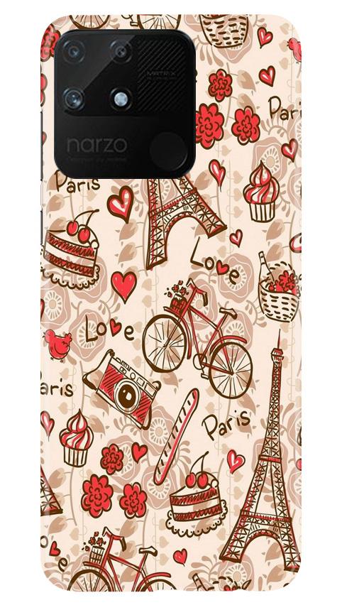Love Paris Case for Realme Narzo 50A(Design - 103)