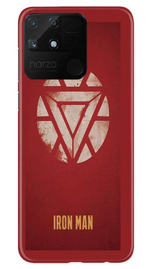 Iron Man Superhero Mobile Back Case for Realme Narzo 50A  (Design - 115)