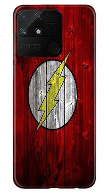 Flash Superhero Mobile Back Case for Realme Narzo 50A  (Design - 116)