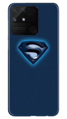 Superman Superhero Mobile Back Case for Realme Narzo 50A  (Design - 117)