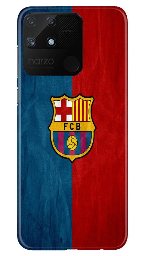 FCB Football Case for Realme Narzo 50A(Design - 123)