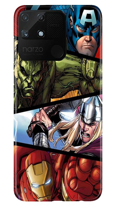 Avengers Superhero Case for Realme Narzo 50A(Design - 124)
