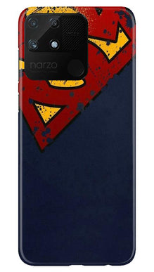 Superman Superhero Mobile Back Case for Realme Narzo 50A  (Design - 125)