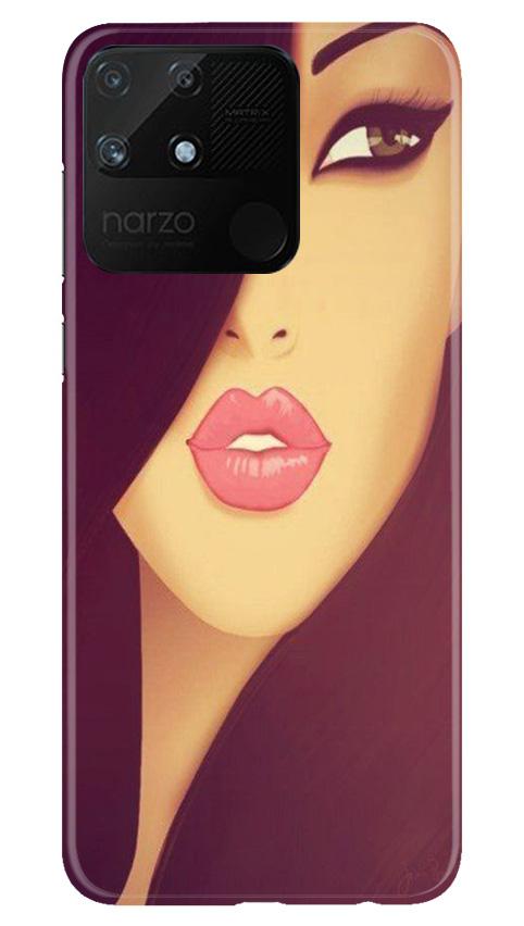 Girlish Case for Realme Narzo 50A  (Design - 130)