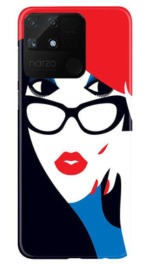 Girlish Mobile Back Case for Realme Narzo 50A  (Design - 131)