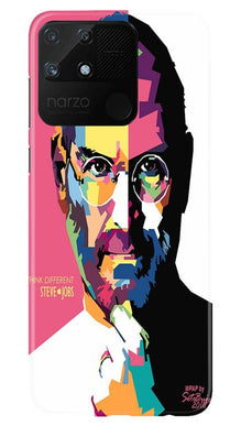 Steve Jobs Mobile Back Case for Realme Narzo 50A  (Design - 132)