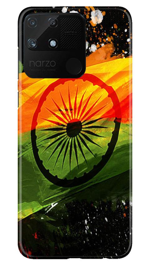 Indian Flag Case for Realme Narzo 50A  (Design - 137)