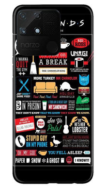 Friends Mobile Back Case for Realme Narzo 50A  (Design - 145)