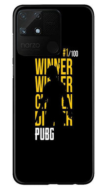 Pubg Winner Winner Mobile Back Case for Realme Narzo 50A  (Design - 177)