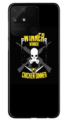 Winner Winner Chicken Dinner Mobile Back Case for Realme Narzo 50A  (Design - 178)