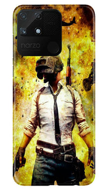 Pubg Mobile Back Case for Realme Narzo 50A  (Design - 180)