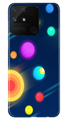 Solar Planet Mobile Back Case for Realme Narzo 50A (Design - 197)