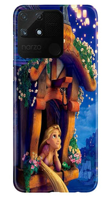 Cute Girl Mobile Back Case for Realme Narzo 50A (Design - 198)
