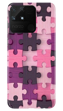 Puzzle Mobile Back Case for Realme Narzo 50A (Design - 199)