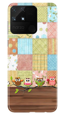 Owls Mobile Back Case for Realme Narzo 50A (Design - 202)