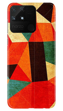 Modern Art Mobile Back Case for Realme Narzo 50A (Design - 203)
