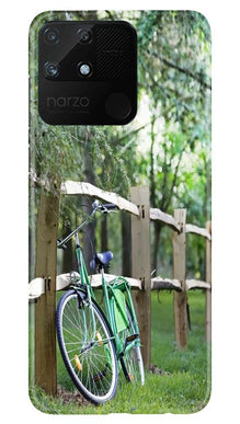Bicycle Mobile Back Case for Realme Narzo 50A (Design - 208)