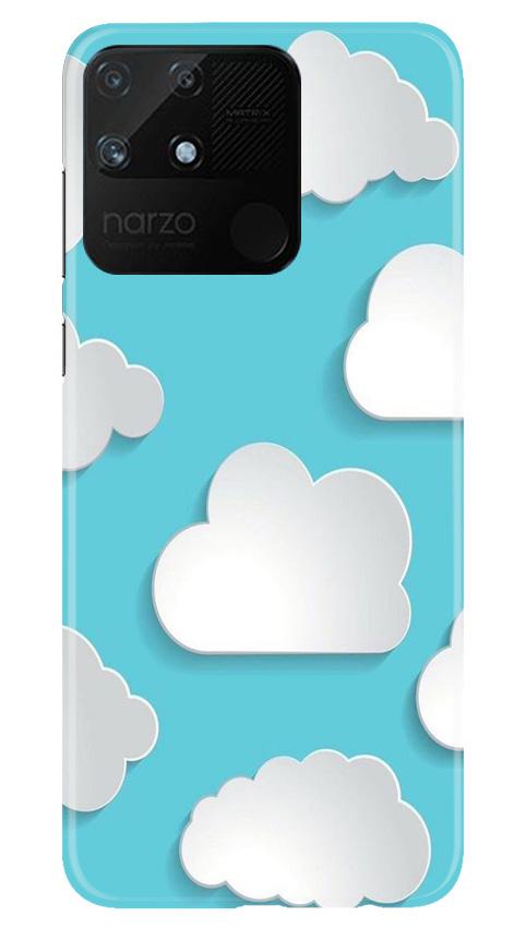 Clouds Case for Realme Narzo 50A (Design No. 210)