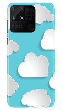 Clouds Mobile Back Case for Realme Narzo 50A (Design - 210)