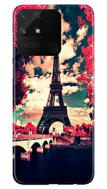 Eiffel Tower Mobile Back Case for Realme Narzo 50A (Design - 212)