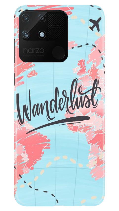 Wonderlust Travel Case for Realme Narzo 50A (Design No. 223)