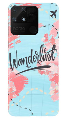 Wonderlust Travel Mobile Back Case for Realme Narzo 50A (Design - 223)