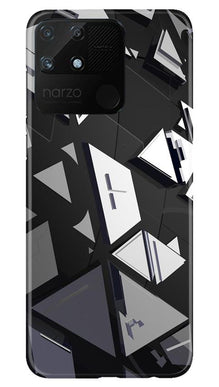 Modern Art Mobile Back Case for Realme Narzo 50A (Design - 230)