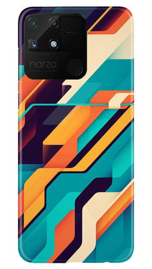 Modern Art Mobile Back Case for Realme Narzo 50A (Design - 233)