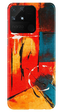 Modern Art Mobile Back Case for Realme Narzo 50A (Design - 239)