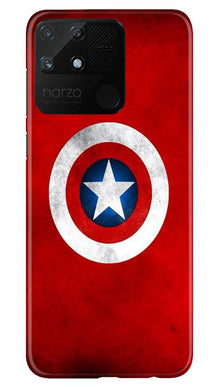Captain America Mobile Back Case for Realme Narzo 50A (Design - 249)