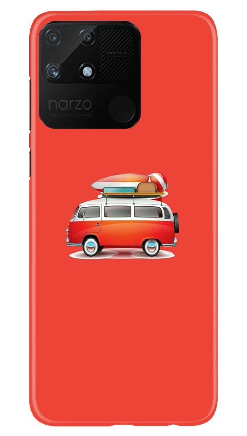 Travel Bus Case for Realme Narzo 50A (Design No. 258)